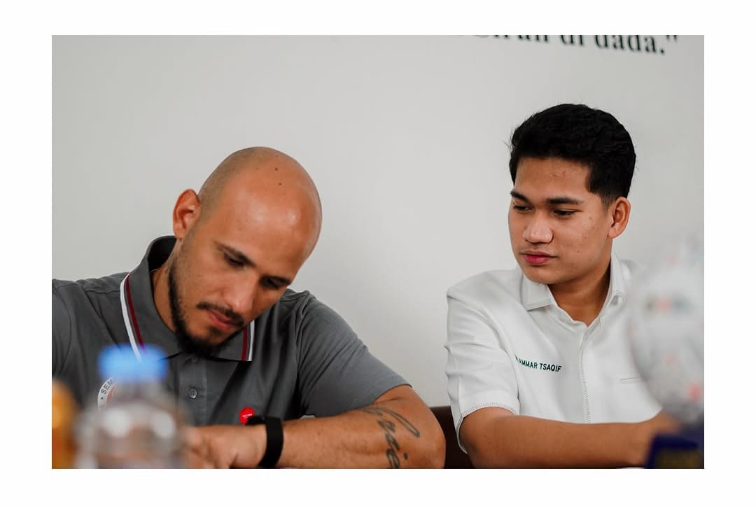 Muhammad Ammar Tsaqif Rosiade CEO Semen Padang FC(Kanan) (Foto: Instagram Semen Padang FC)